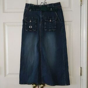 AC -3998 original jeans denim skirt Sz 9